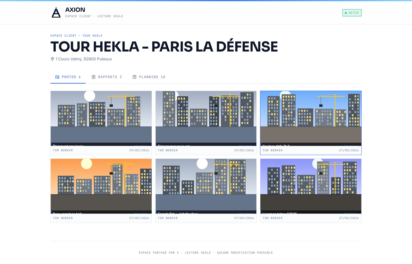 Partage client